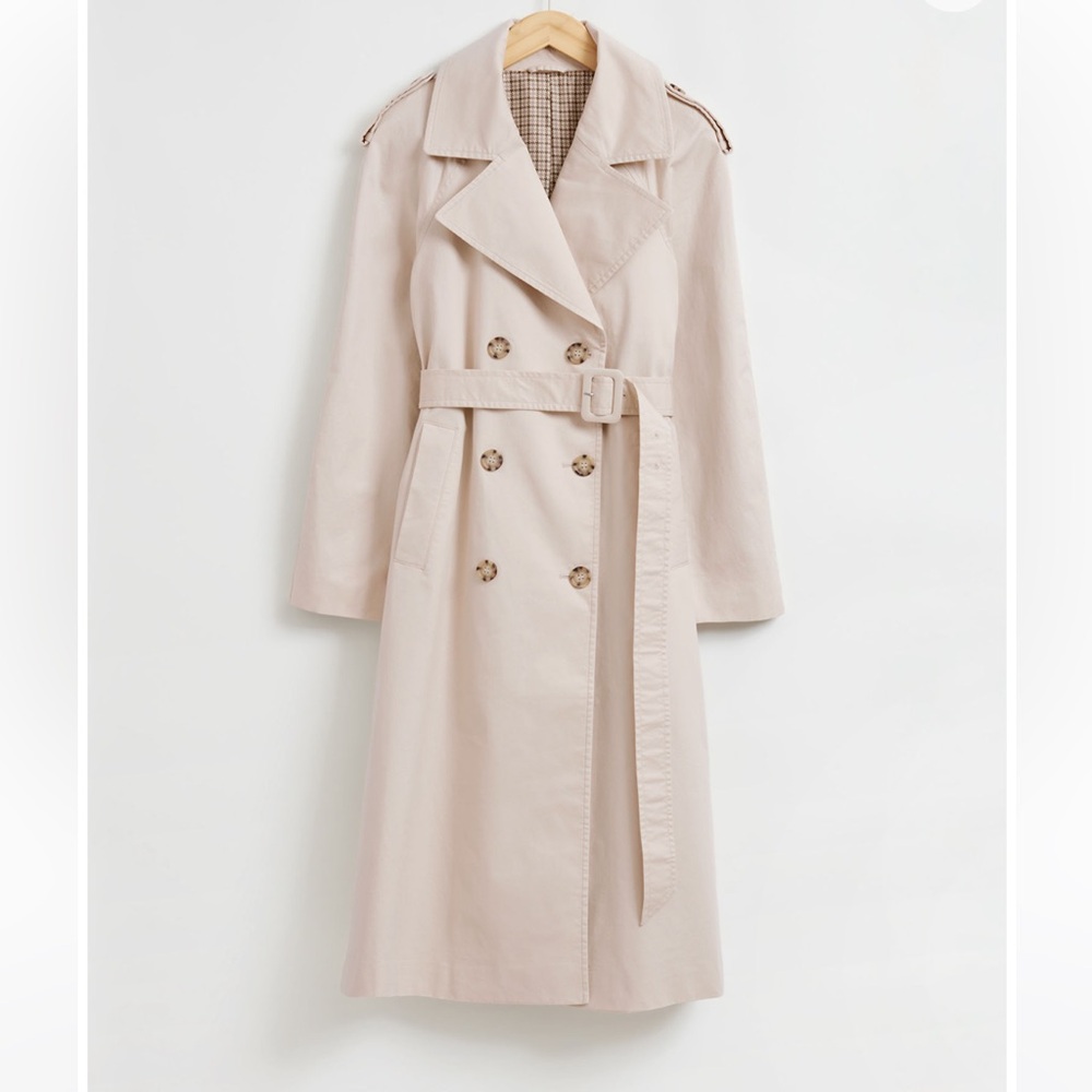 & Other Stories Classic Relaxed Trench Coat Size 4